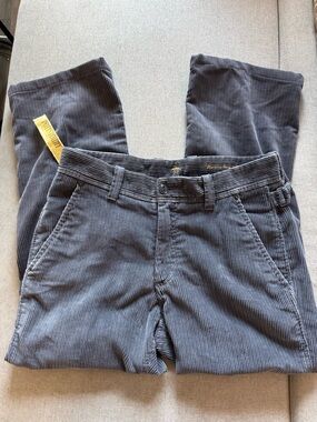 Original Penguin Men’s Corduroy Pants in Charcoal Gray